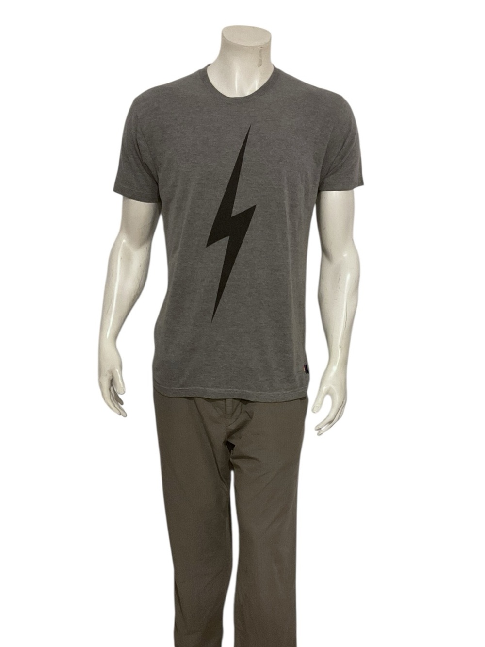 Aviator Nation Men’s Grey Lightning Bolt T Shirt